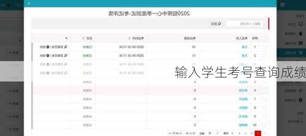 输入学生考号查询成绩
