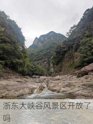 浙东大峡谷风景区开放了吗