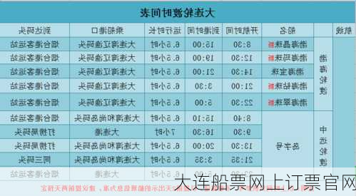 大连船票网上订票官网