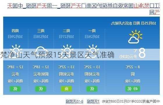 梵净山天气预报15天景区天气准确