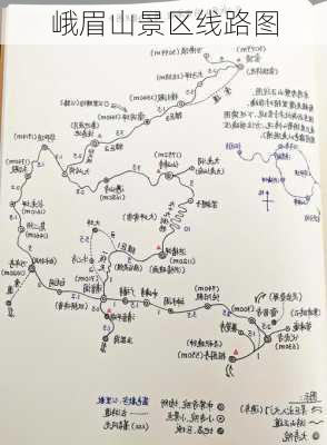 峨眉山景区线路图