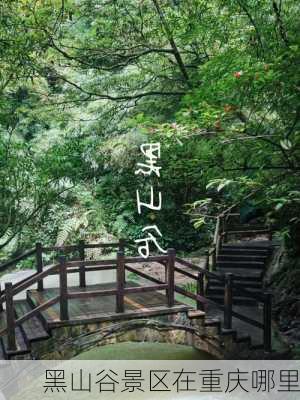 黑山谷景区在重庆哪里