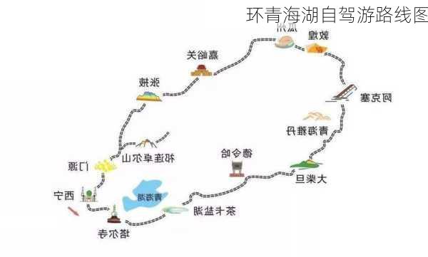 环青海湖自驾游路线图