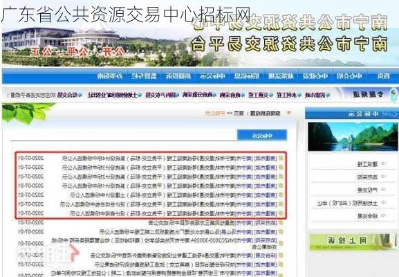 广东省公共资源交易中心招标网