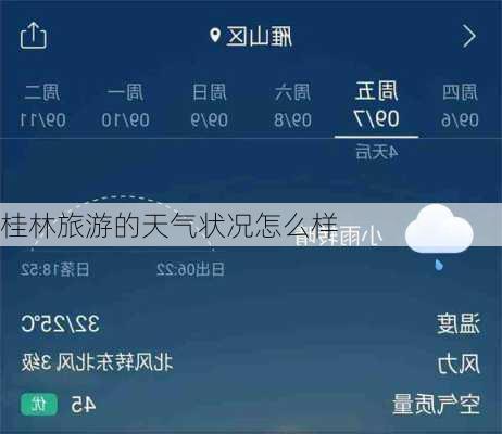 桂林旅游的天气状况怎么样