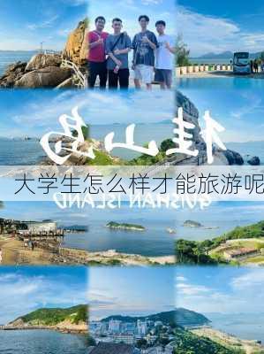 大学生怎么样才能旅游呢