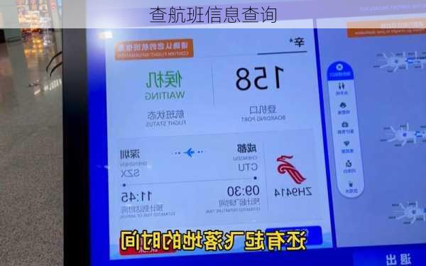 查航班信息查询