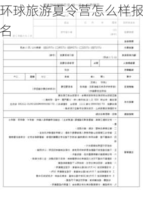 环球旅游夏令营怎么样报名