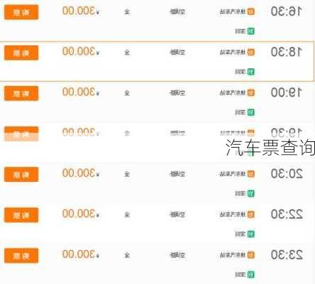 汽车票查询