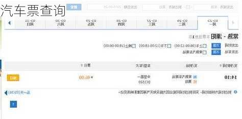 汽车票查询