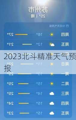 2023北斗精准天气预报