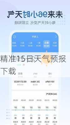 精准15日天气预报下载