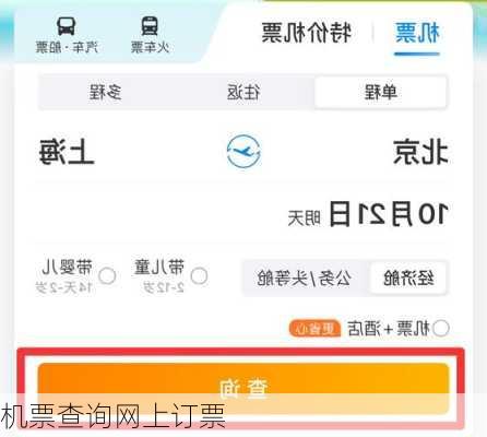 机票查询网上订票