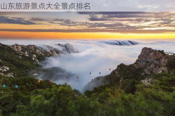 山东旅游景点大全景点排名