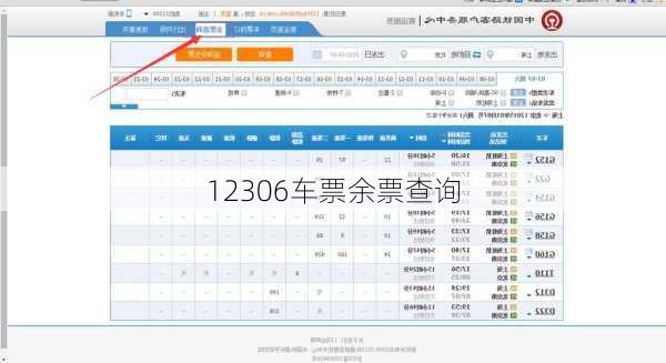 12306车票余票查询