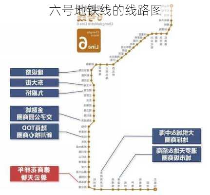 六号地铁线的线路图