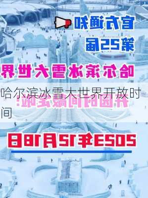 哈尔滨冰雪大世界开放时间