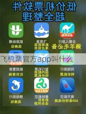 飞机票官方app叫什么