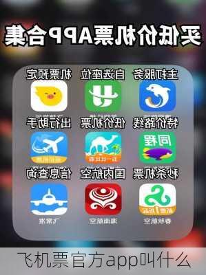 飞机票官方app叫什么