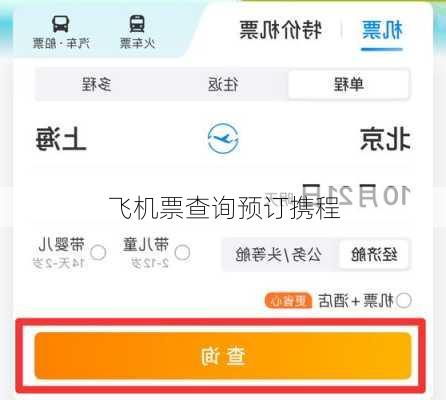 飞机票查询预订携程