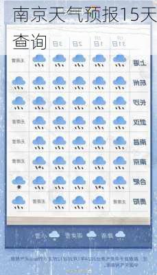 南京天气预报15天查询