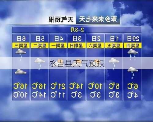 永吉县天气预报