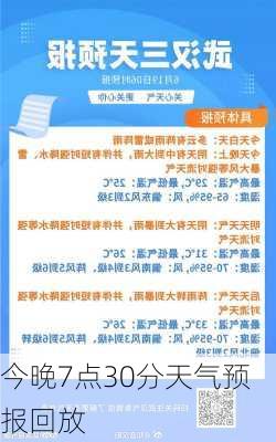 今晚7点30分天气预报回放